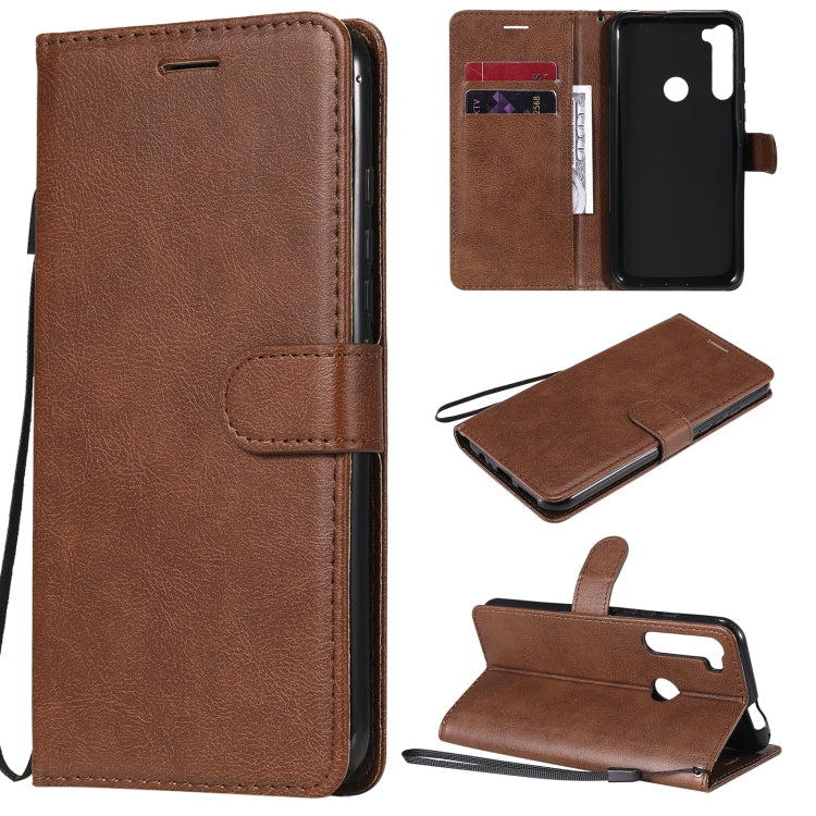 For Motorola Moto One Fuson Plus Solid Color Horizontal Flip Protective Leather Case with Holder & Card Slots & Wallet & Photo Frame & Lanyard