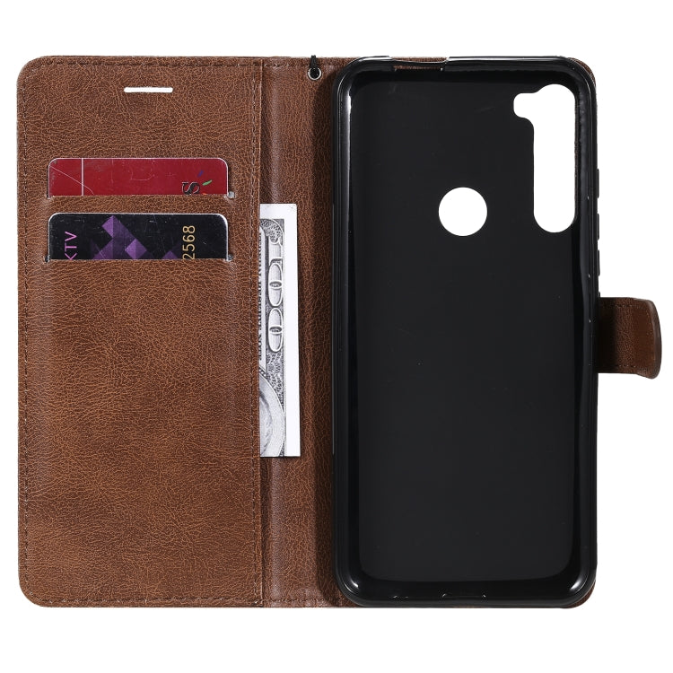 For Motorola Moto One Fuson Plus Solid Color Horizontal Flip Protective Leather Case with Holder & Card Slots & Wallet & Photo Frame & Lanyard