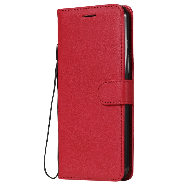 For Motorola Moto One Fuson Plus Solid Color Horizontal Flip Protective Leather Case with Holder & Card Slots & Wallet & Photo Frame & Lanyard