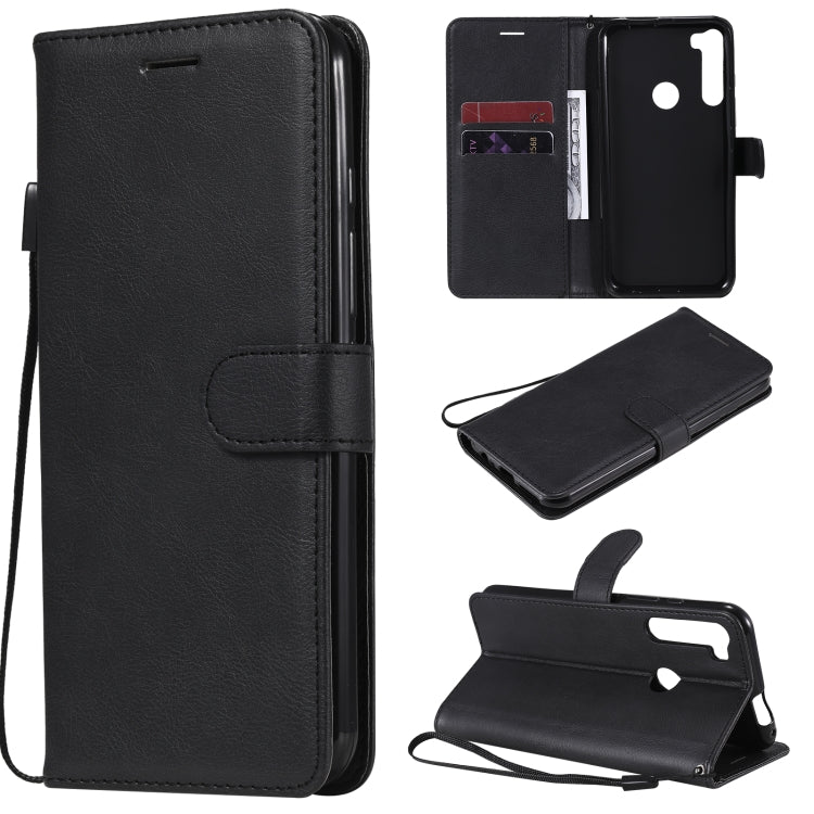 For Motorola Moto One Fuson Plus Solid Color Horizontal Flip Protective Leather Case with Holder & Card Slots & Wallet & Photo Frame & Lanyard