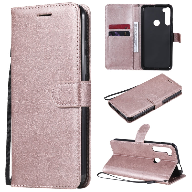 For Motorola Moto One Fuson Plus Solid Color Horizontal Flip Protective Leather Case with Holder & Card Slots & Wallet & Photo Frame & Lanyard