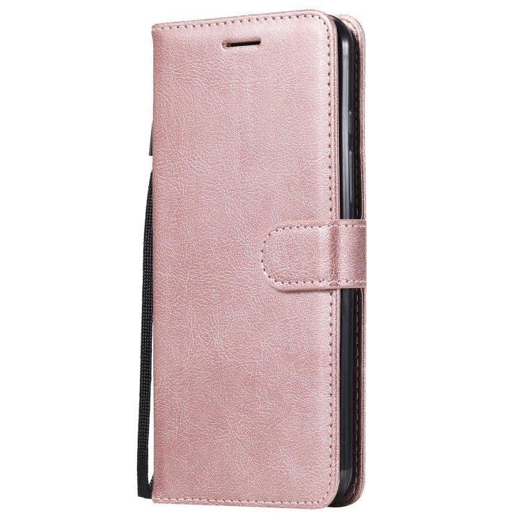 For Motorola Moto One Fuson Plus Solid Color Horizontal Flip Protective Leather Case with Holder & Card Slots & Wallet & Photo Frame & Lanyard