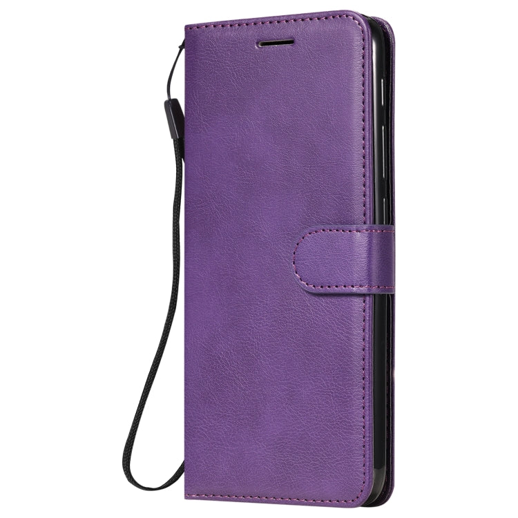 For Motorola Moto One Fuson Solid Color Horizontal Flip Protective Leather Case with Holder & Card Slots & Wallet & Photo Frame & Lanyard