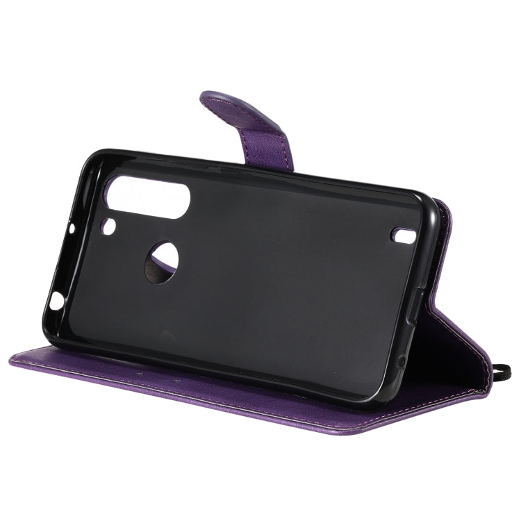 For Motorola Moto One Fuson Solid Color Horizontal Flip Protective Leather Case with Holder & Card Slots & Wallet & Photo Frame & Lanyard
