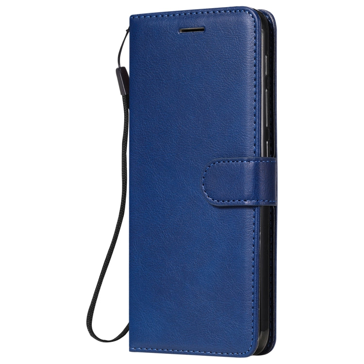 For Motorola Moto One Fuson Solid Color Horizontal Flip Protective Leather Case with Holder & Card Slots & Wallet & Photo Frame & Lanyard