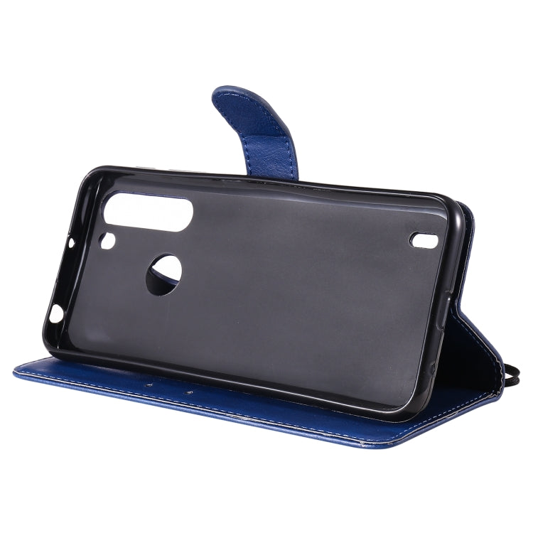 For Motorola Moto One Fuson Solid Color Horizontal Flip Protective Leather Case with Holder & Card Slots & Wallet & Photo Frame & Lanyard