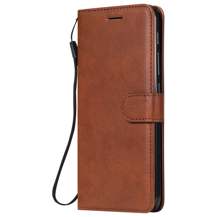 For Motorola Moto One Fuson Solid Color Horizontal Flip Protective Leather Case with Holder & Card Slots & Wallet & Photo Frame & Lanyard