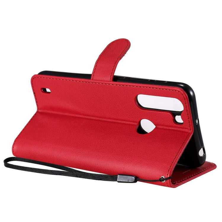 For Motorola Moto One Fuson Solid Color Horizontal Flip Protective Leather Case with Holder & Card Slots & Wallet & Photo Frame & Lanyard