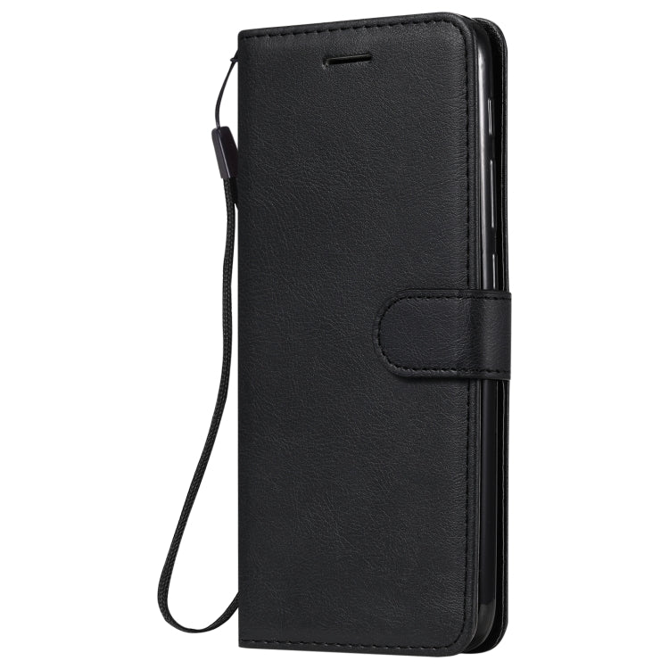 For Motorola Moto One Fuson Solid Color Horizontal Flip Protective Leather Case with Holder & Card Slots & Wallet & Photo Frame & Lanyard