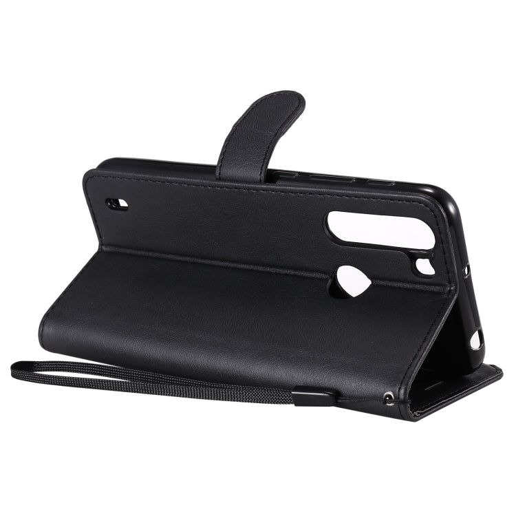 For Motorola Moto One Fuson Solid Color Horizontal Flip Protective Leather Case with Holder & Card Slots & Wallet & Photo Frame & Lanyard