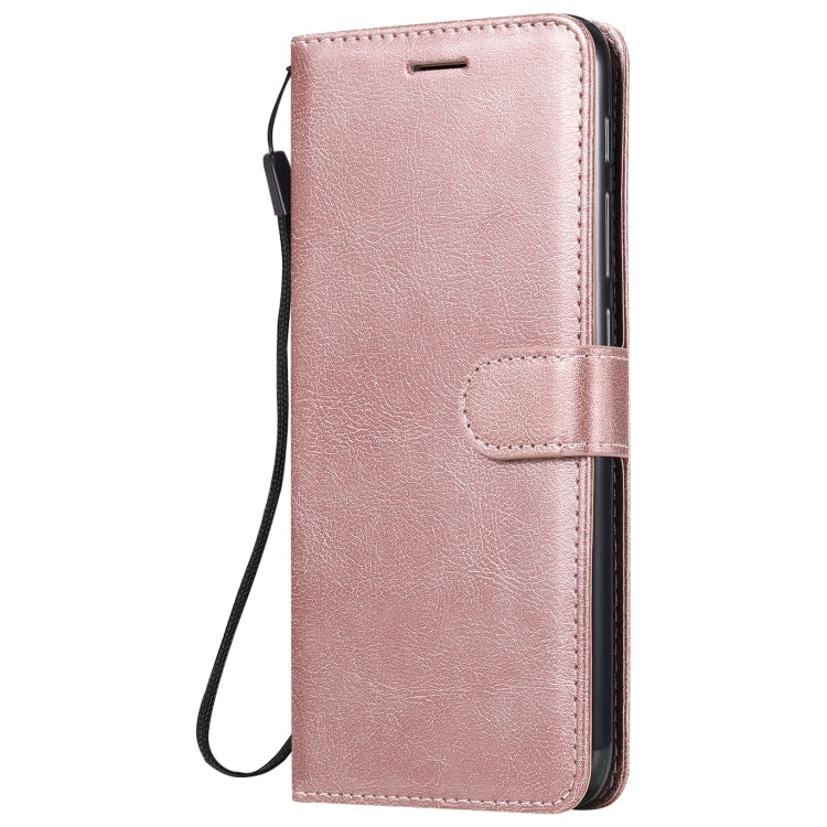 For Motorola Moto One Fuson Solid Color Horizontal Flip Protective Leather Case with Holder & Card Slots & Wallet & Photo Frame & Lanyard
