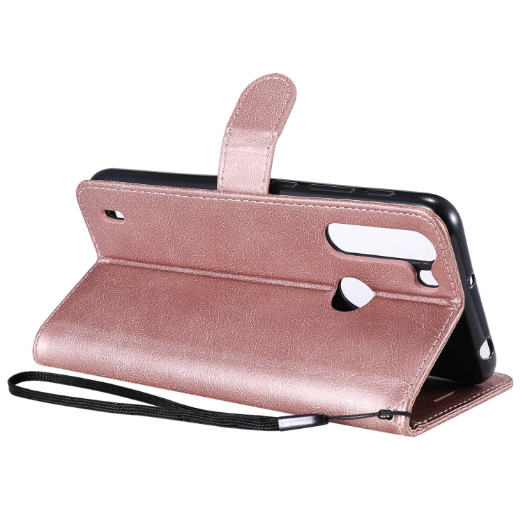 For Motorola Moto One Fuson Solid Color Horizontal Flip Protective Leather Case with Holder & Card Slots & Wallet & Photo Frame & Lanyard