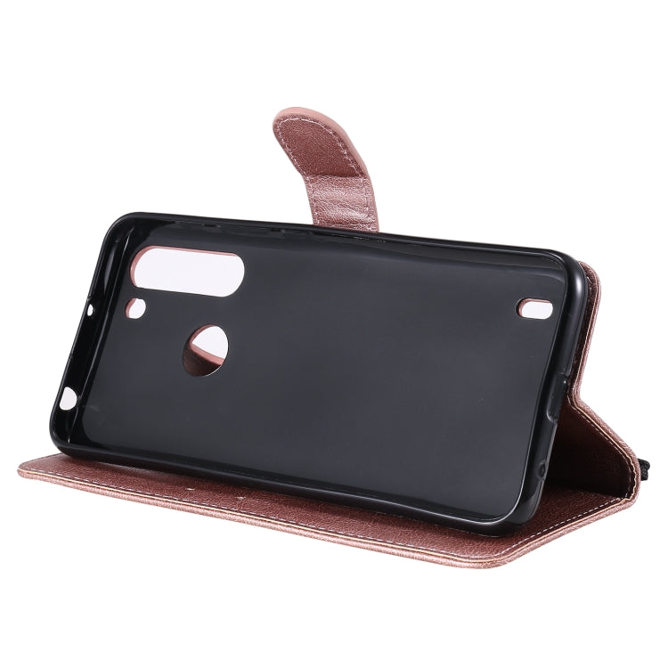 For Motorola Moto One Fuson Solid Color Horizontal Flip Protective Leather Case with Holder & Card Slots & Wallet & Photo Frame & Lanyard
