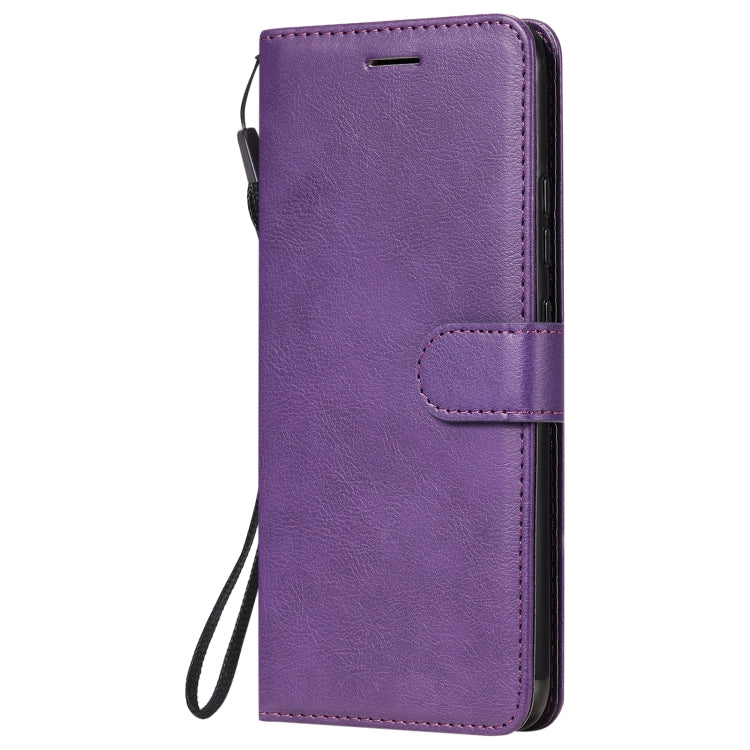 For OPPO Realme C11 Solid Color Horizontal Flip Protective Leather Case with Holder & Card Slots & Wallet & Photo Frame & Lanyard