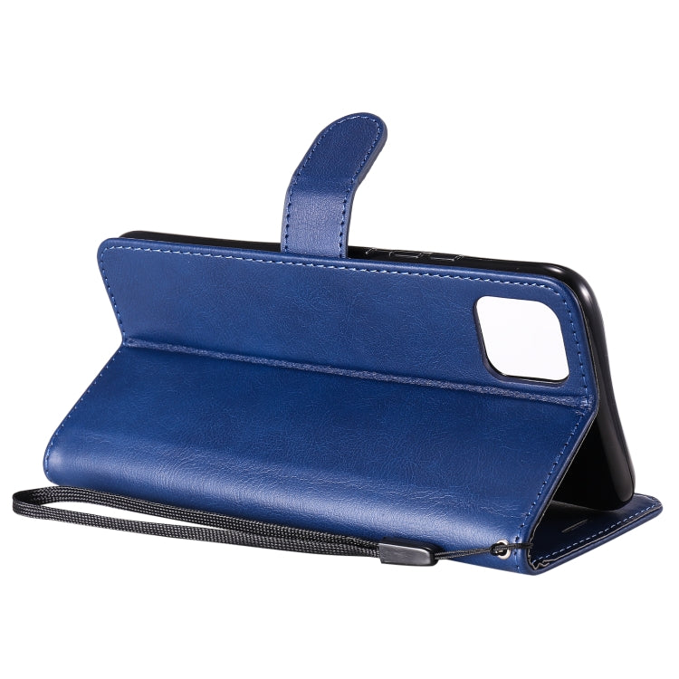 For OPPO Realme C11 Solid Color Horizontal Flip Protective Leather Case with Holder & Card Slots & Wallet & Photo Frame & Lanyard