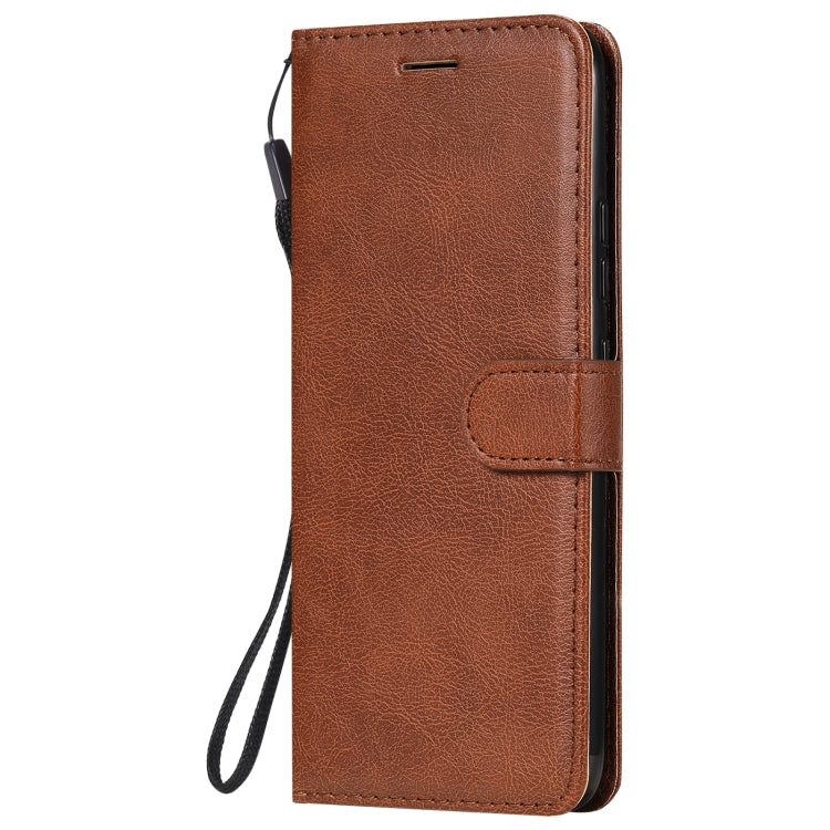 For OPPO Realme C11 Solid Color Horizontal Flip Protective Leather Case with Holder & Card Slots & Wallet & Photo Frame & Lanyard