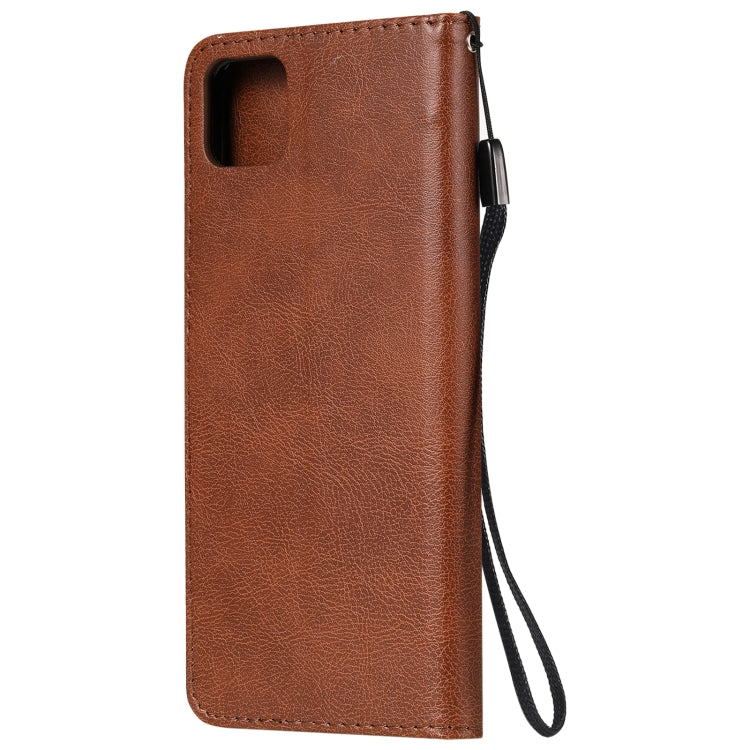 For OPPO Realme C11 Solid Color Horizontal Flip Protective Leather Case with Holder & Card Slots & Wallet & Photo Frame & Lanyard