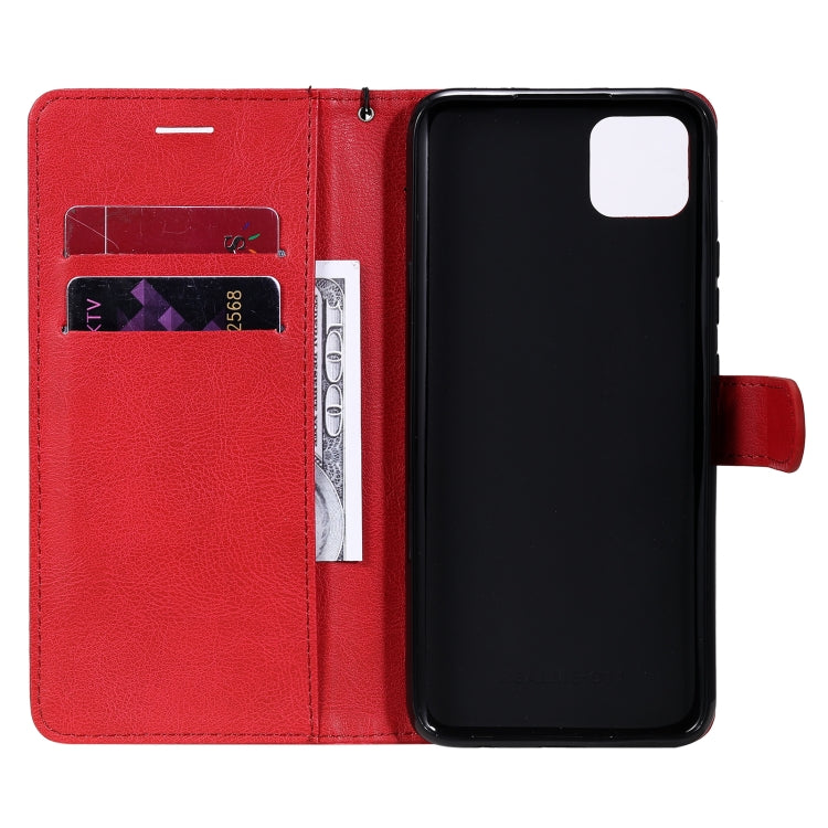 For OPPO Realme C11 Solid Color Horizontal Flip Protective Leather Case with Holder & Card Slots & Wallet & Photo Frame & Lanyard