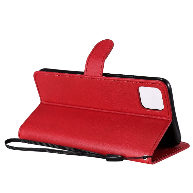 For OPPO Realme C11 Solid Color Horizontal Flip Protective Leather Case with Holder & Card Slots & Wallet & Photo Frame & Lanyard