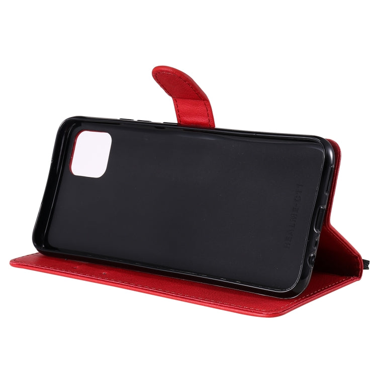 For OPPO Realme C11 Solid Color Horizontal Flip Protective Leather Case with Holder & Card Slots & Wallet & Photo Frame & Lanyard