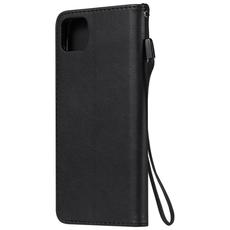 For OPPO Realme C11 Solid Color Horizontal Flip Protective Leather Case with Holder & Card Slots & Wallet & Photo Frame & Lanyard