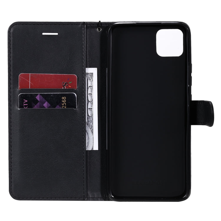 For OPPO Realme C11 Solid Color Horizontal Flip Protective Leather Case with Holder & Card Slots & Wallet & Photo Frame & Lanyard