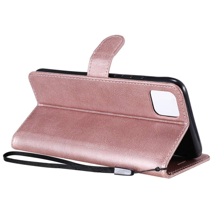 For OPPO Realme C11 Solid Color Horizontal Flip Protective Leather Case with Holder & Card Slots & Wallet & Photo Frame & Lanyard