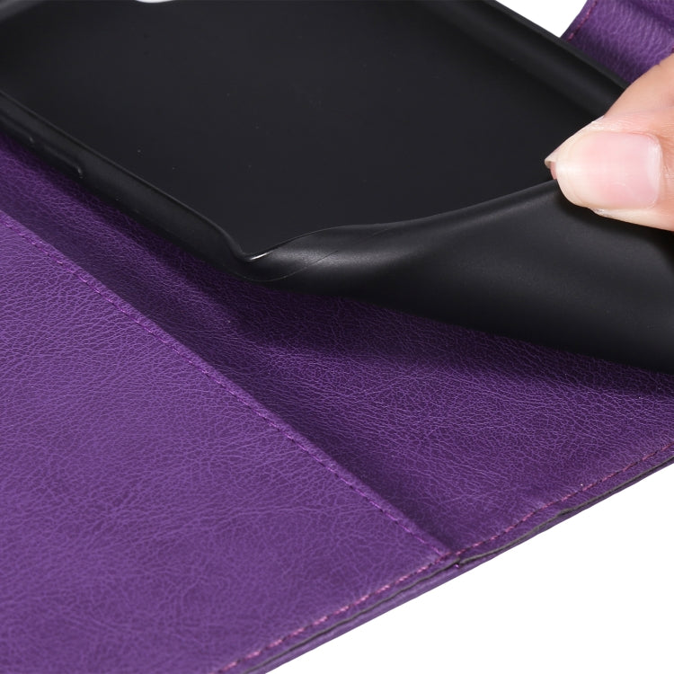 For OPPO Realme C15 Solid Color Horizontal Flip Protective Leather Case with Holder & Card Slots & Wallet & Photo Frame & Lanyard