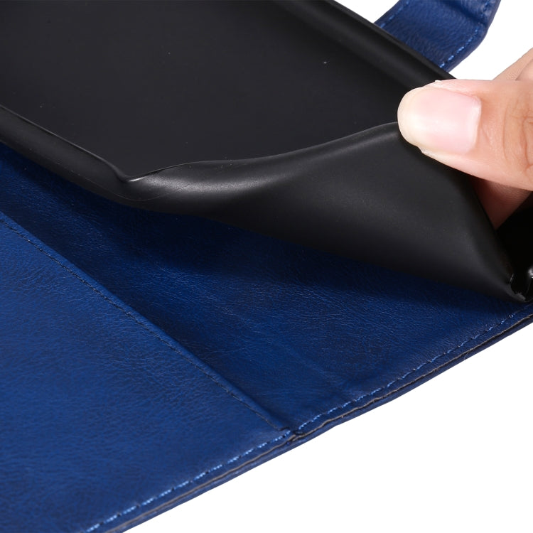 For OPPO Realme C15 Solid Color Horizontal Flip Protective Leather Case with Holder & Card Slots & Wallet & Photo Frame & Lanyard