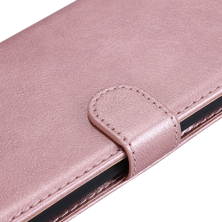 For OPPO Realme C15 Solid Color Horizontal Flip Protective Leather Case with Holder & Card Slots & Wallet & Photo Frame & Lanyard