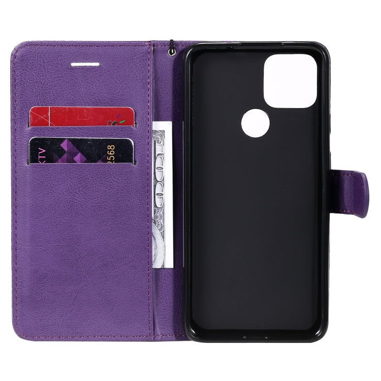 For Google Pixel 5 XL Solid Color Horizontal Flip Protective Leather Case with Holder & Card Slots & Wallet & Photo Frame & Lanyard