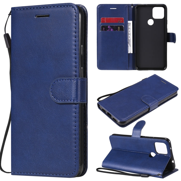 For Google Pixel 5 XL Solid Color Horizontal Flip Protective Leather Case with Holder & Card Slots & Wallet & Photo Frame & Lanyard
