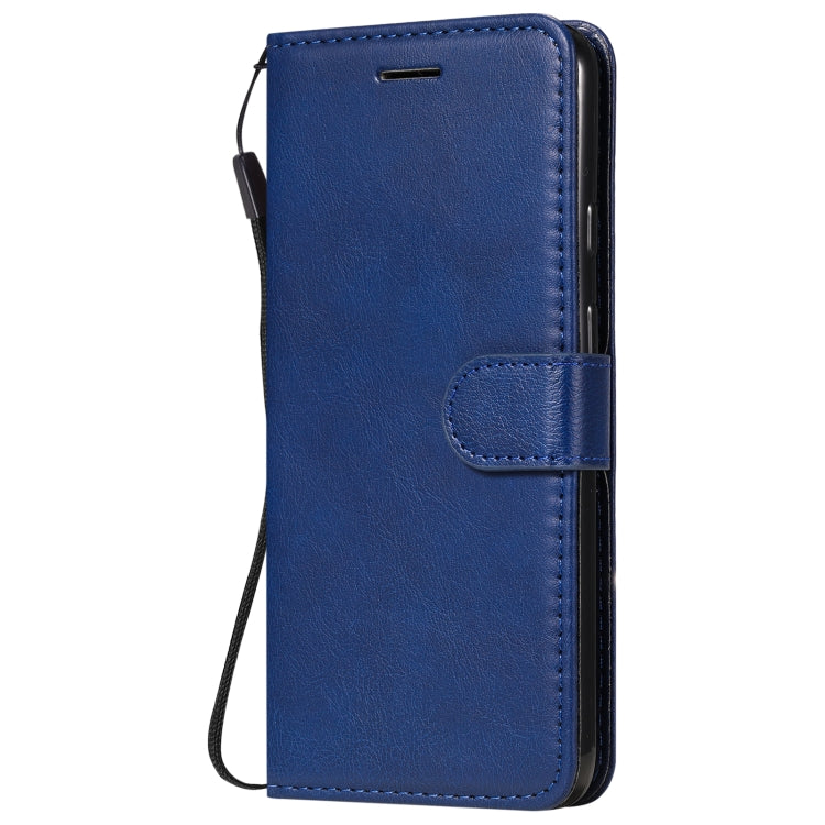 For Google Pixel 5 XL Solid Color Horizontal Flip Protective Leather Case with Holder & Card Slots & Wallet & Photo Frame & Lanyard