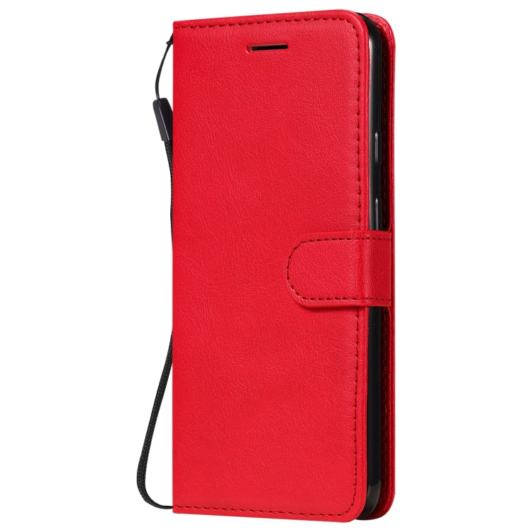 For Google Pixel 5 XL Solid Color Horizontal Flip Protective Leather Case with Holder & Card Slots & Wallet & Photo Frame & Lanyard