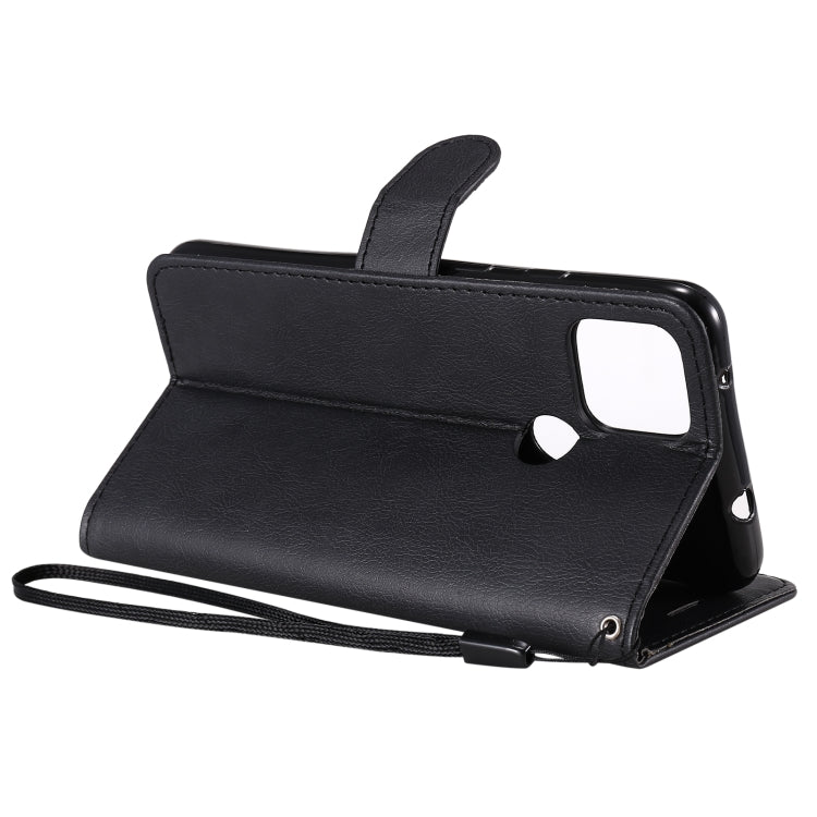 For Google Pixel 5 XL Solid Color Horizontal Flip Protective Leather Case with Holder & Card Slots & Wallet & Photo Frame & Lanyard