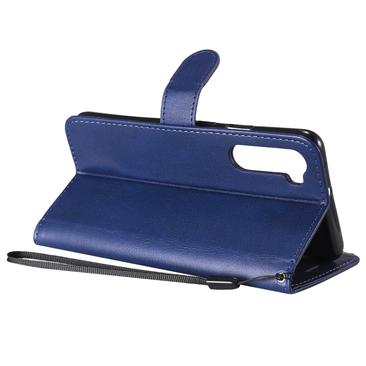 For OnePlus Nord Solid Color Horizontal Flip Protective Leather Case with Holder & Card Slots & Wallet & Photo Frame & Lanyard