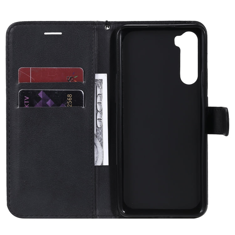 For OnePlus Nord Solid Color Horizontal Flip Protective Leather Case with Holder & Card Slots & Wallet & Photo Frame & Lanyard