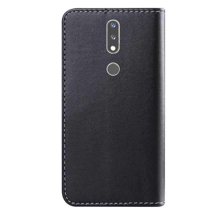 For Nokia 2.4 Tricolor Stitching Horizontal Flip TPU + PU Leather Case with Holder & Card Slots & Wallet