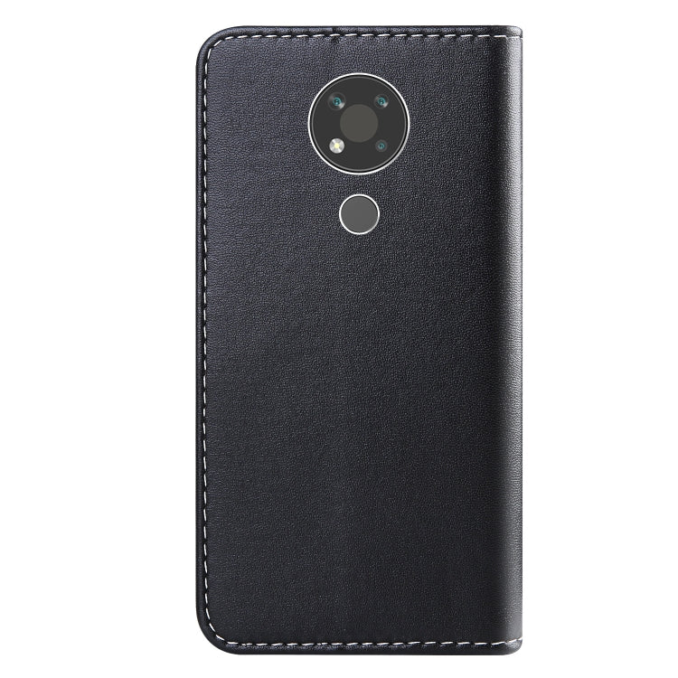 For Nokia 3.4 Tricolor Stitching Horizontal Flip TPU + PU Leather Case with Holder & Card Slots & Wallet