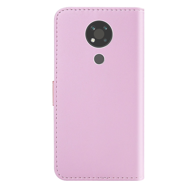 For Nokia 3.4 Tricolor Stitching Horizontal Flip TPU + PU Leather Case with Holder & Card Slots & Wallet
