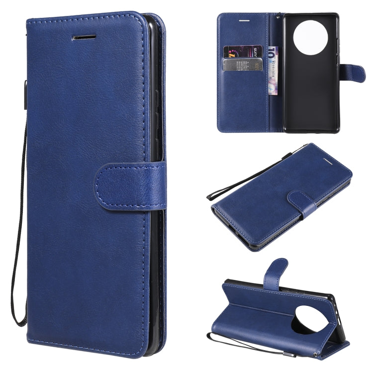 For Huawei Mate 40 Pro Solid Color Horizontal Flip Protective Leather Case with Holder & Card Slots & Wallet & Photo Frame & Lanyard