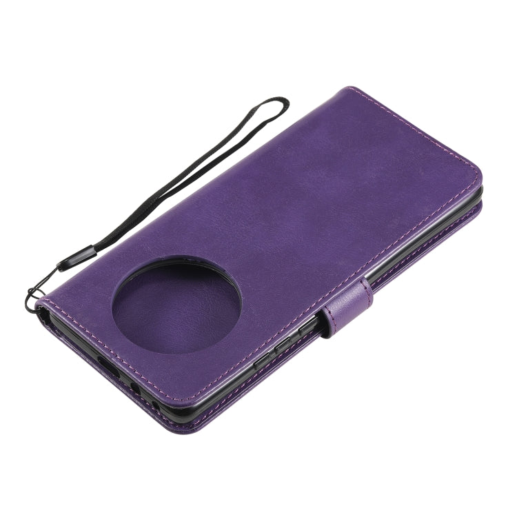 For Huawei Mate 40 Pro Solid Color Horizontal Flip Protective Leather Case with Holder & Card Slots & Wallet & Photo Frame & Lanyard
