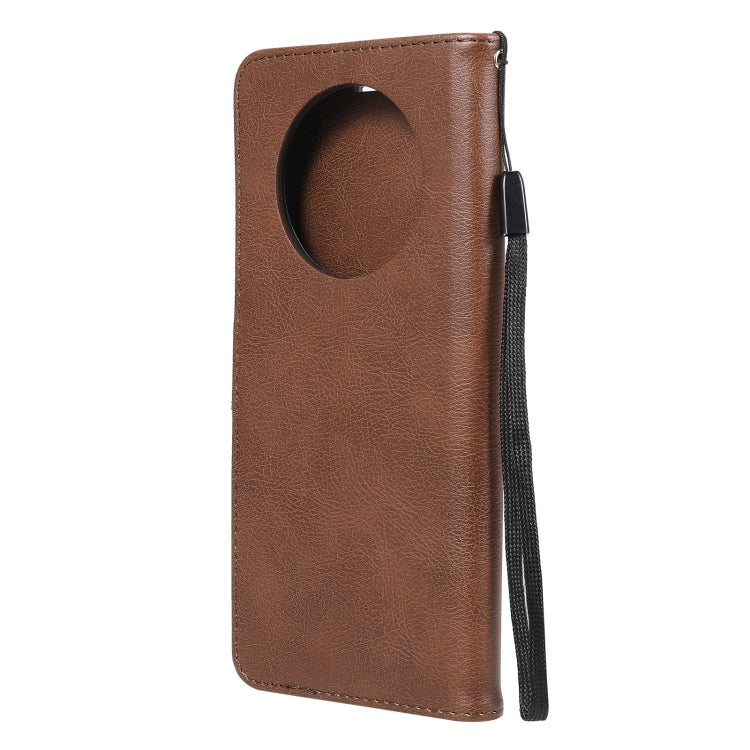 For Huawei Mate 40 Pro Solid Color Horizontal Flip Protective Leather Case with Holder & Card Slots & Wallet & Photo Frame & Lanyard