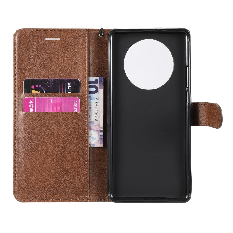 For Huawei Mate 40 Pro Solid Color Horizontal Flip Protective Leather Case with Holder & Card Slots & Wallet & Photo Frame & Lanyard