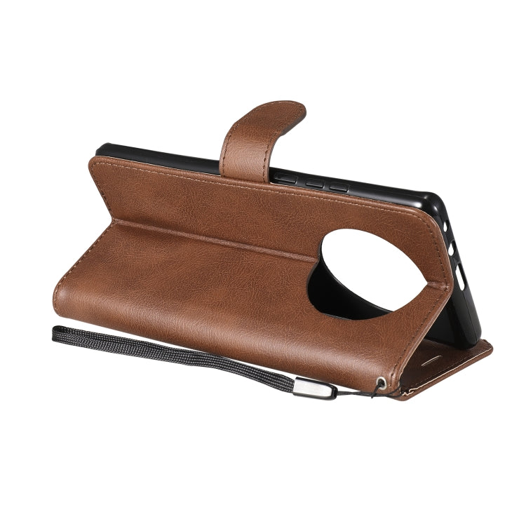 For Huawei Mate 40 Pro Solid Color Horizontal Flip Protective Leather Case with Holder & Card Slots & Wallet & Photo Frame & Lanyard