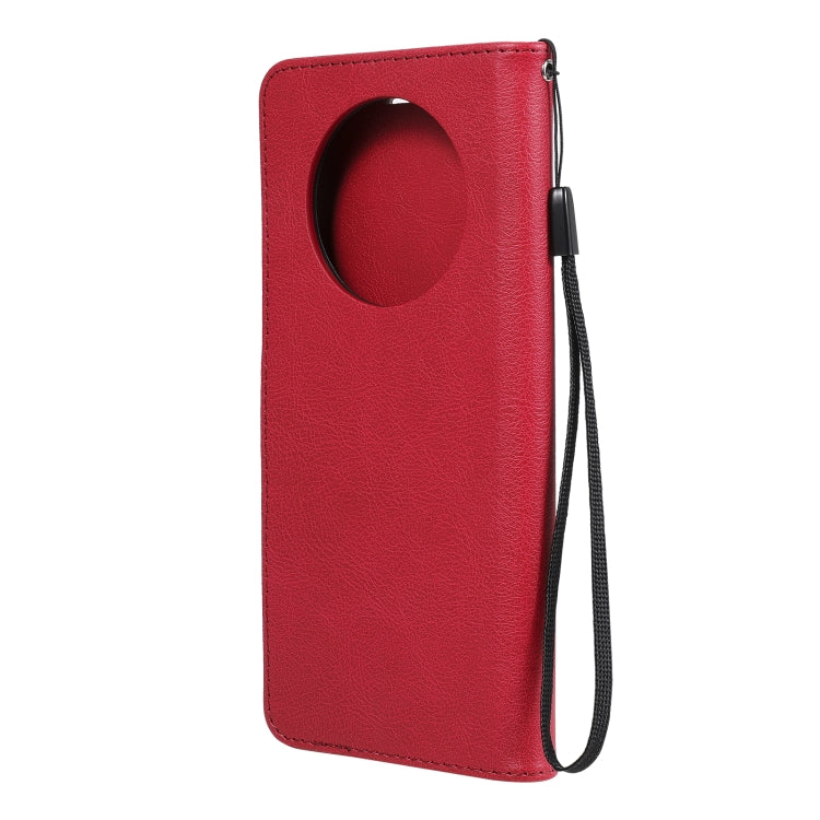 For Huawei Mate 40 Pro Solid Color Horizontal Flip Protective Leather Case with Holder & Card Slots & Wallet & Photo Frame & Lanyard