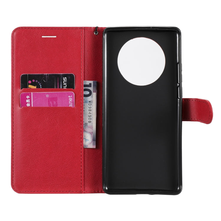 For Huawei Mate 40 Pro Solid Color Horizontal Flip Protective Leather Case with Holder & Card Slots & Wallet & Photo Frame & Lanyard