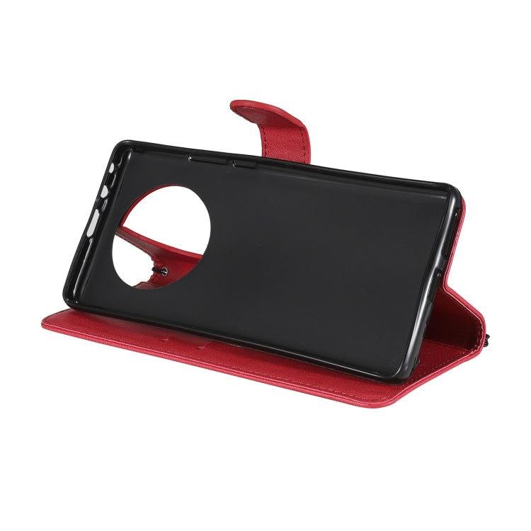 For Huawei Mate 40 Pro Solid Color Horizontal Flip Protective Leather Case with Holder & Card Slots & Wallet & Photo Frame & Lanyard