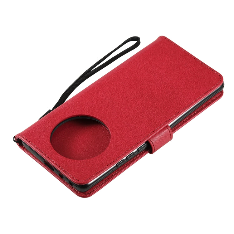 For Huawei Mate 40 Pro Solid Color Horizontal Flip Protective Leather Case with Holder & Card Slots & Wallet & Photo Frame & Lanyard