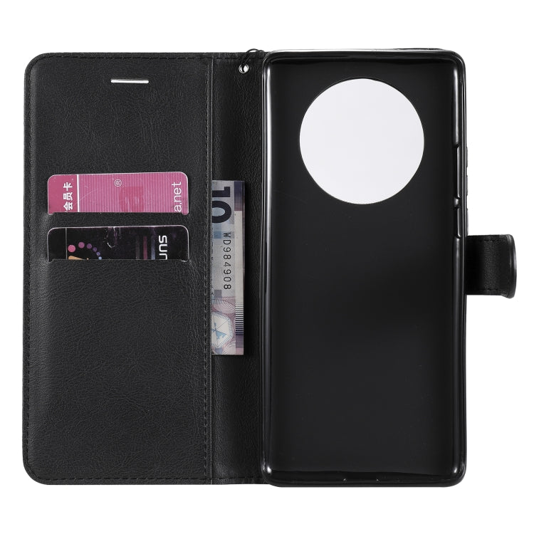 For Huawei Mate 40 Pro Solid Color Horizontal Flip Protective Leather Case with Holder & Card Slots & Wallet & Photo Frame & Lanyard